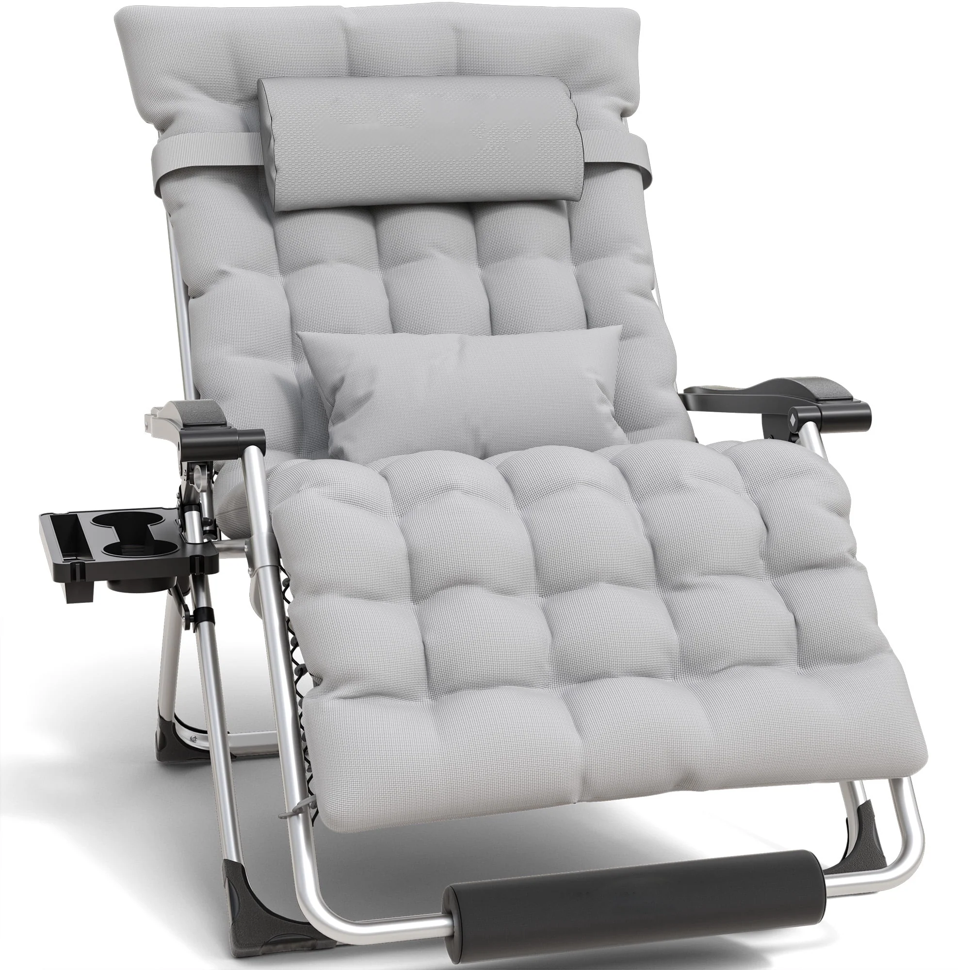 Southern Chic Reclining Outdoor Chair for Seniors – Adjustable Folding Lounger, Holds 500 LB