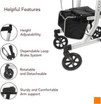 Southern Chic Senior safety stand up rollator walker with armrests