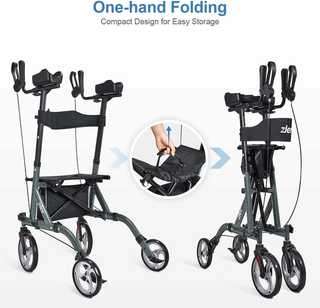 Southern Chic Senior safety stand up rollator walker with armrests