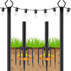 Southern Chic String Light Poles