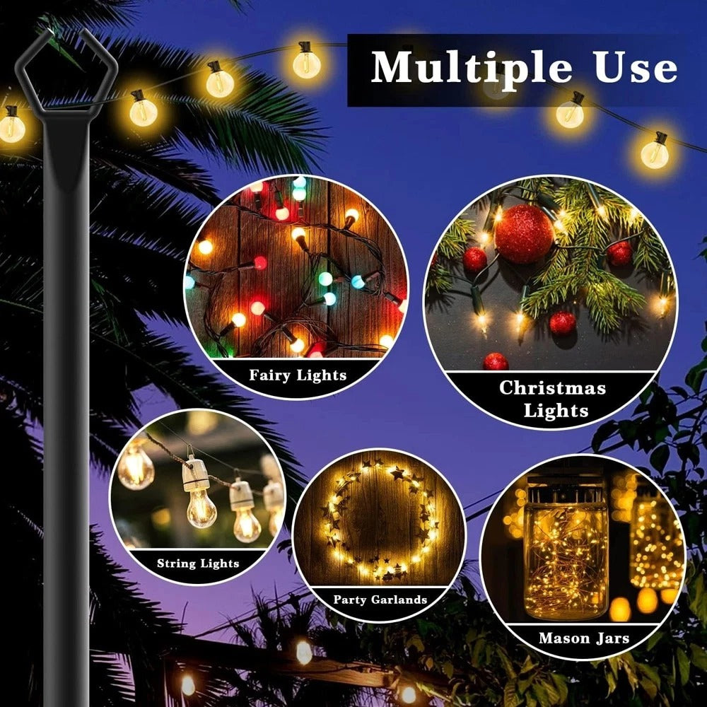Southern Chic String Light Poles