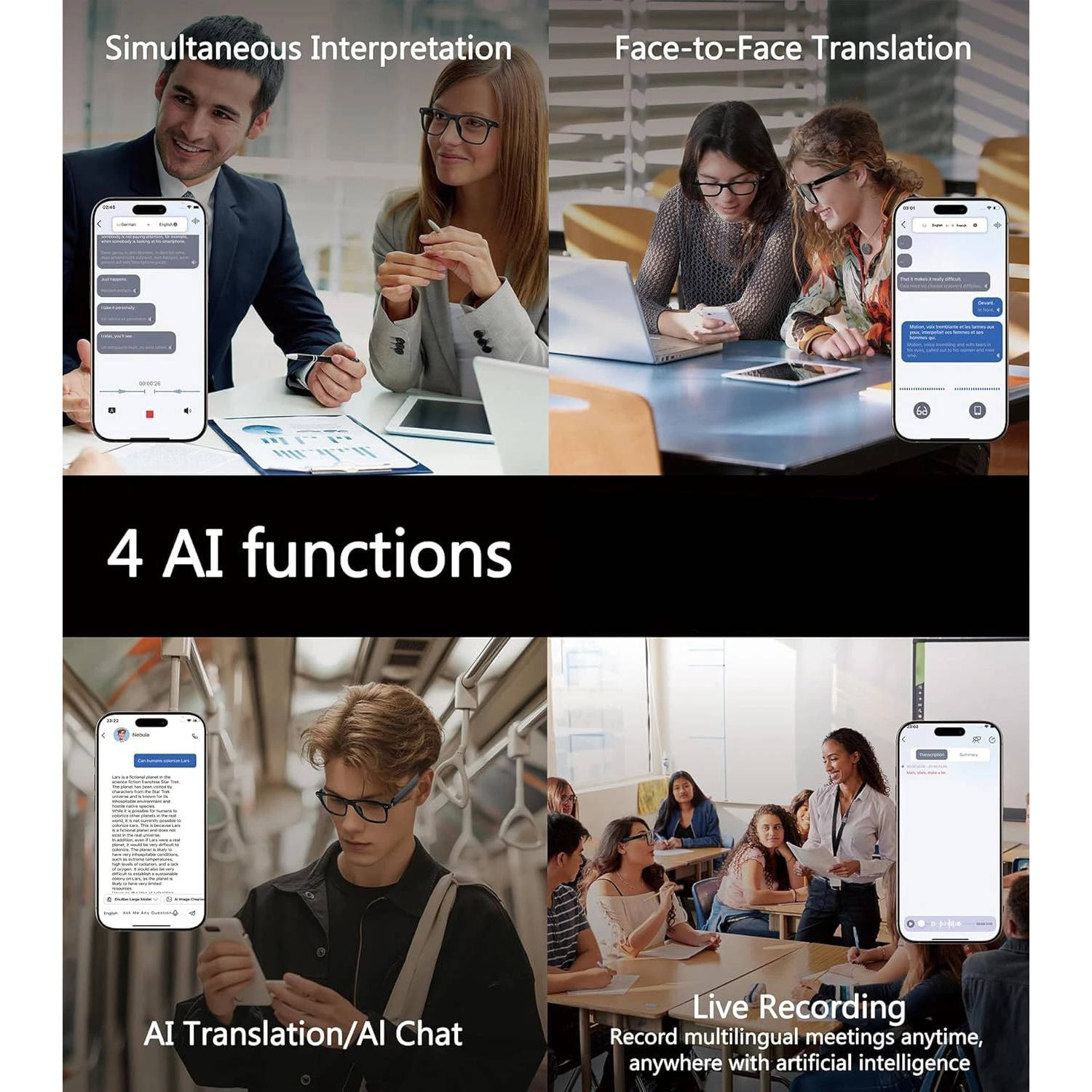 Southern Chic Smart AI Glasses with Language Translator