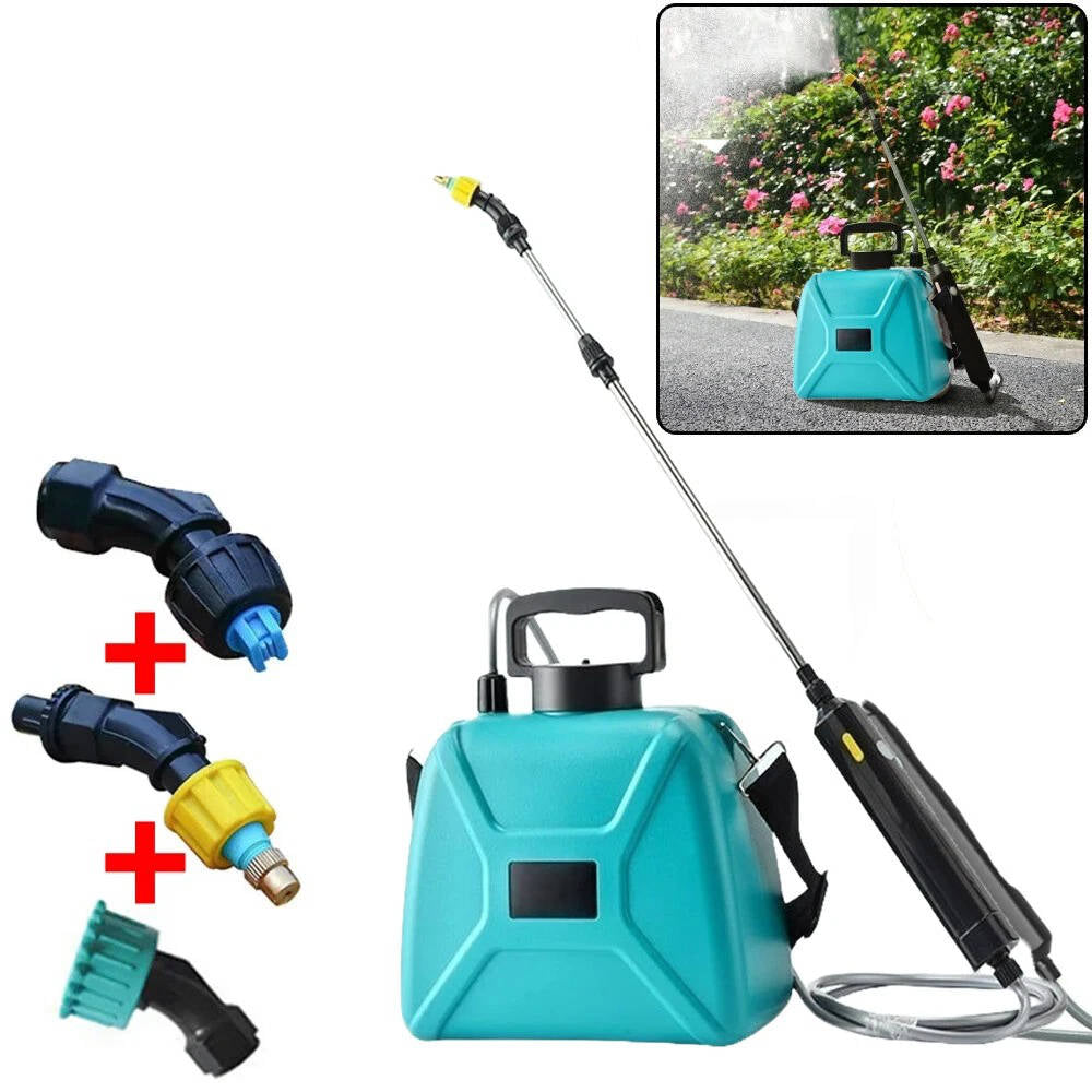 Southern Chic Rechargeable Electric Garden Sprayer 5L, Battery Powered Plant Sprayer with 3 Nozzles