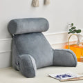 Southern Chic Reading Pillow with Arms – Backrest Support Cushion for Bed & Couch