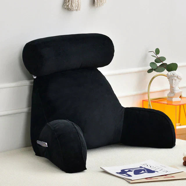 Southern Chic Reading Pillow with Arms – Backrest Support Cushion for Bed & Couch