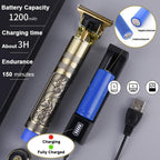 Southern Chic Rechargeable Professional T-Blade Barber Set | Cordless Barber Clippers