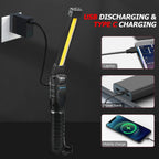 Southern Chic Rechargeable Magnetic Flashlight For Mechanics And Workplace