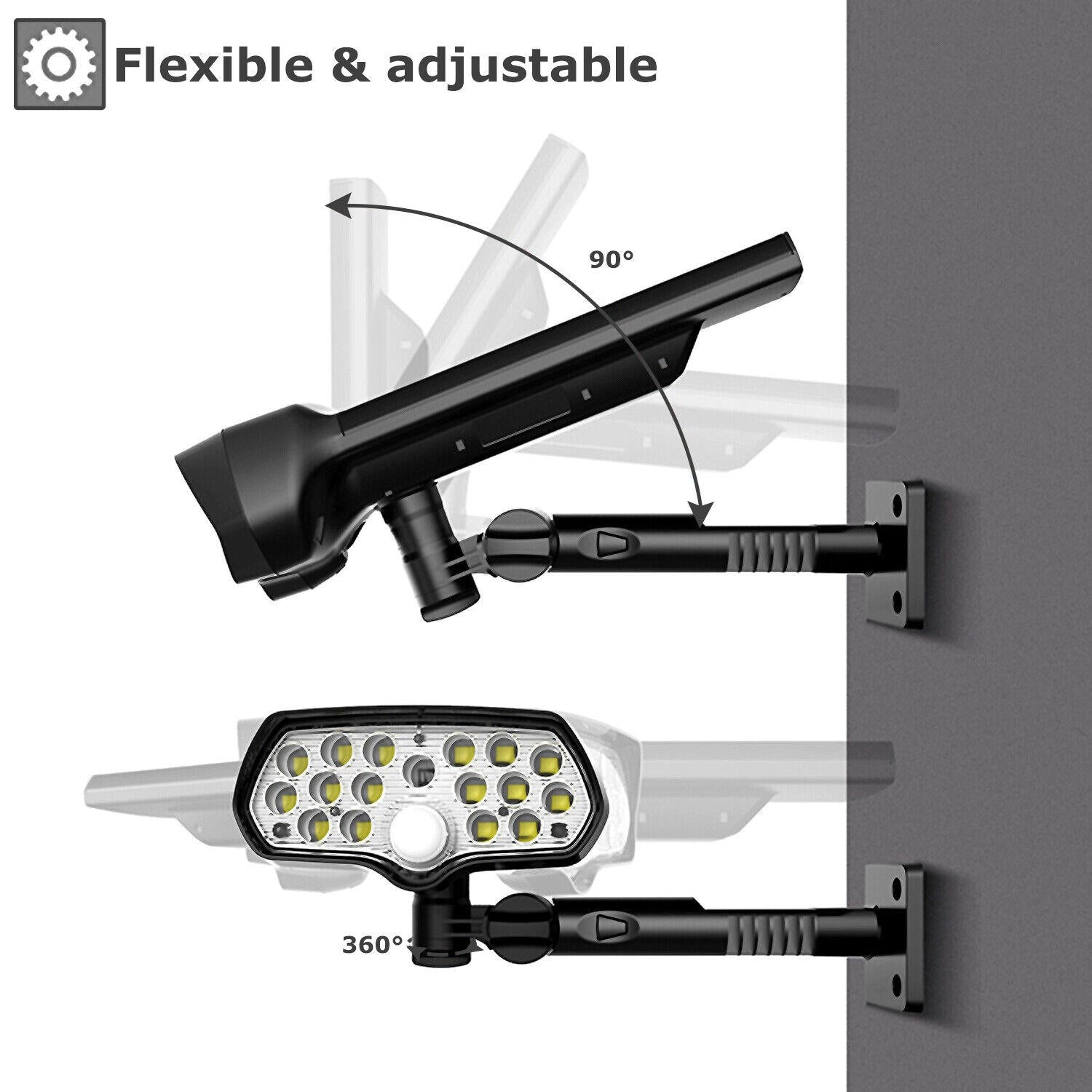 Southern Chic Solar Flood Lights with Motion Sensor