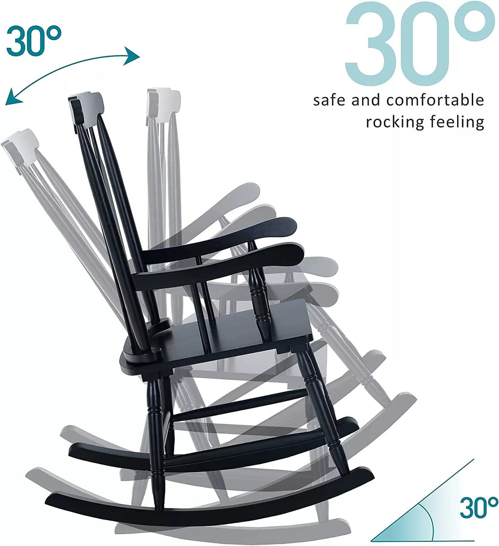 Southern Chic Wood Rocking Chair