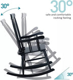 Southern Chic Wood Rocking Chair