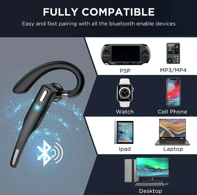 Southern Chic Trucker Dual Mic Wireless Bluetooth 5.1 Noise Cancelling Headset/Earpiece