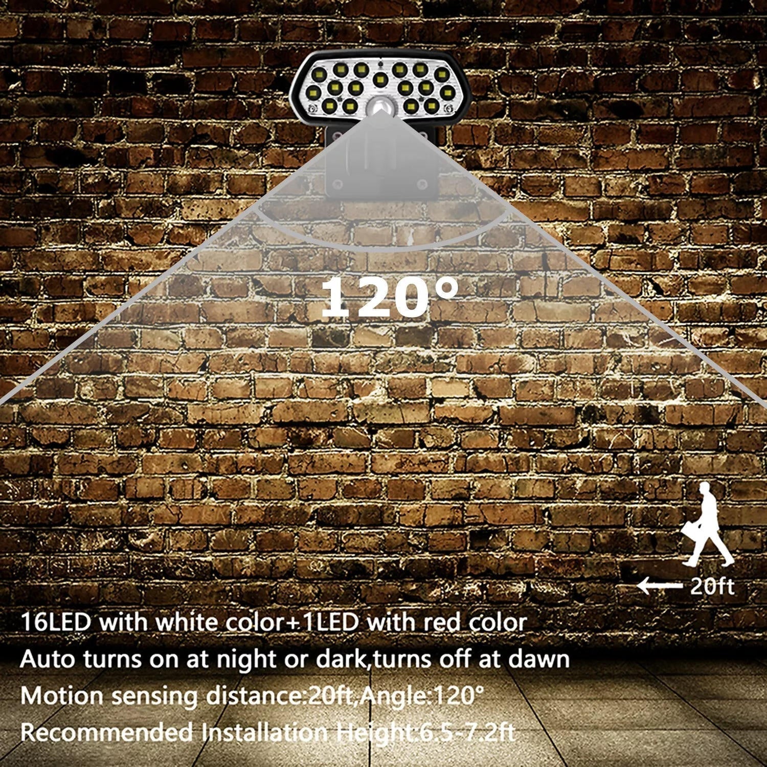 Southern Chic Solar Flood Lights with Motion Sensor
