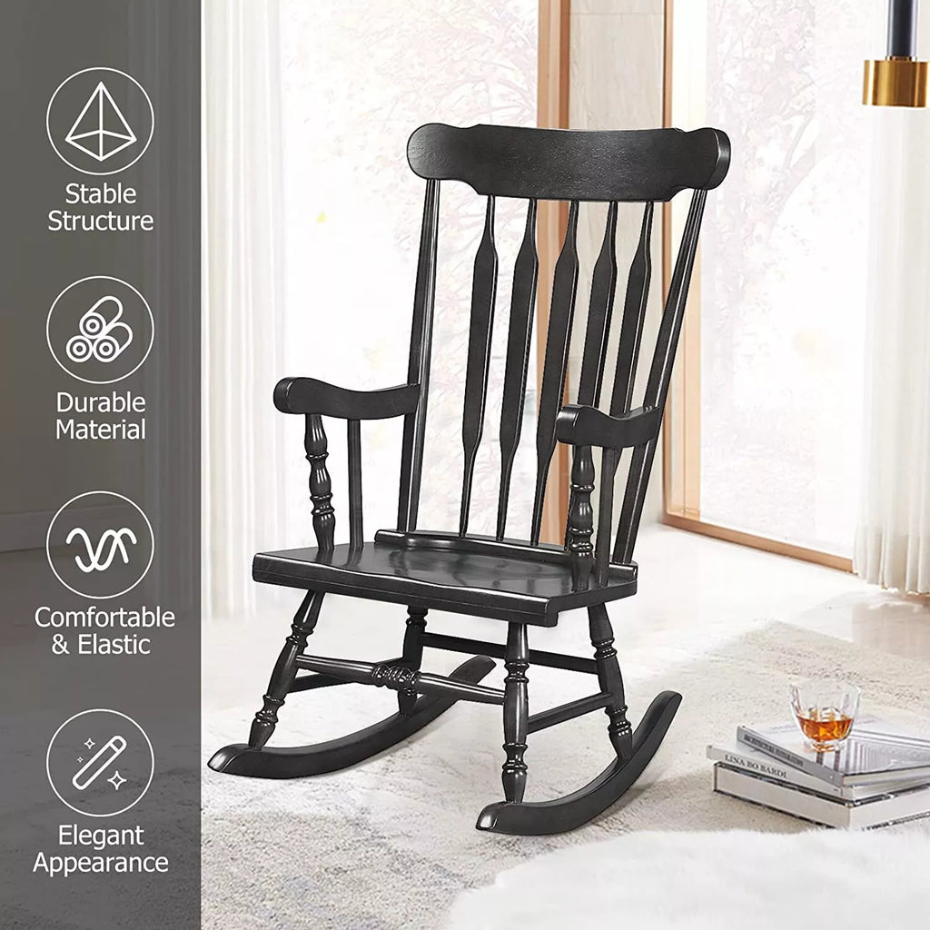 Southern Chic Wood Rocking Chair
