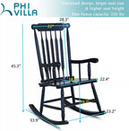 Southern Chic Wood Rocking Chair