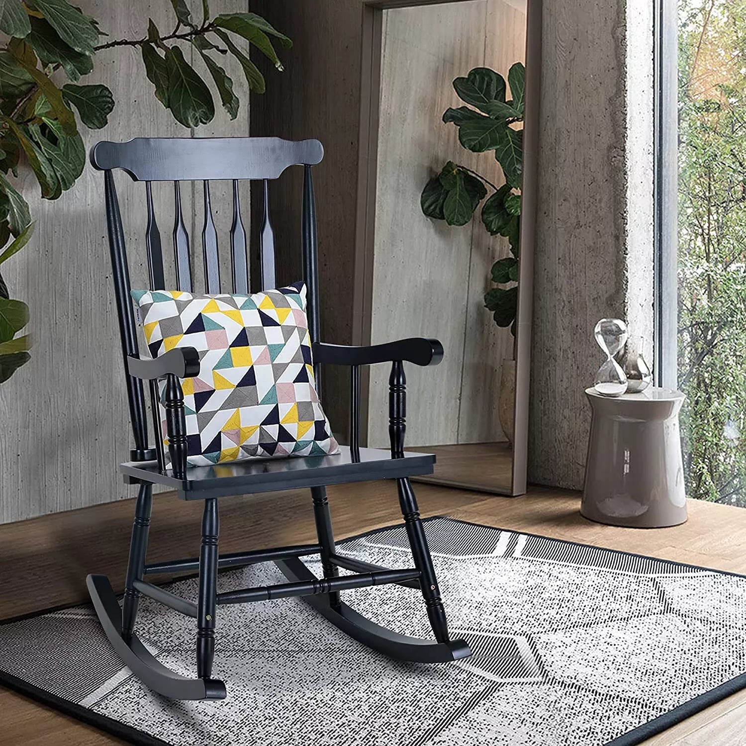Southern Chic Wood Rocking Chair