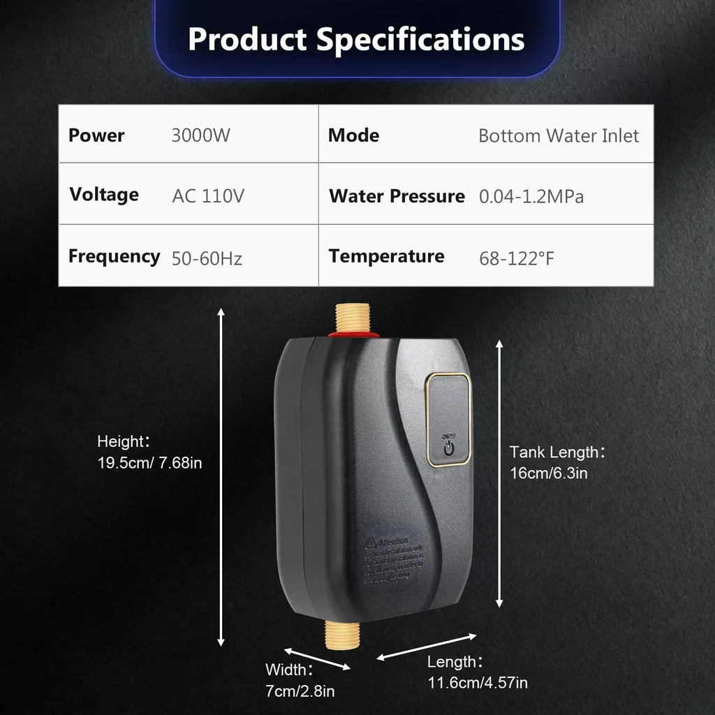 Southern Chic Tankless Water Heater – Instant Hot Water Solution for Showers & Sinks