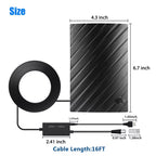 Southern Chic Upgraded 500 Miles Indoor Digital TV Antenna HDTV Amplified 4K UHF VHF