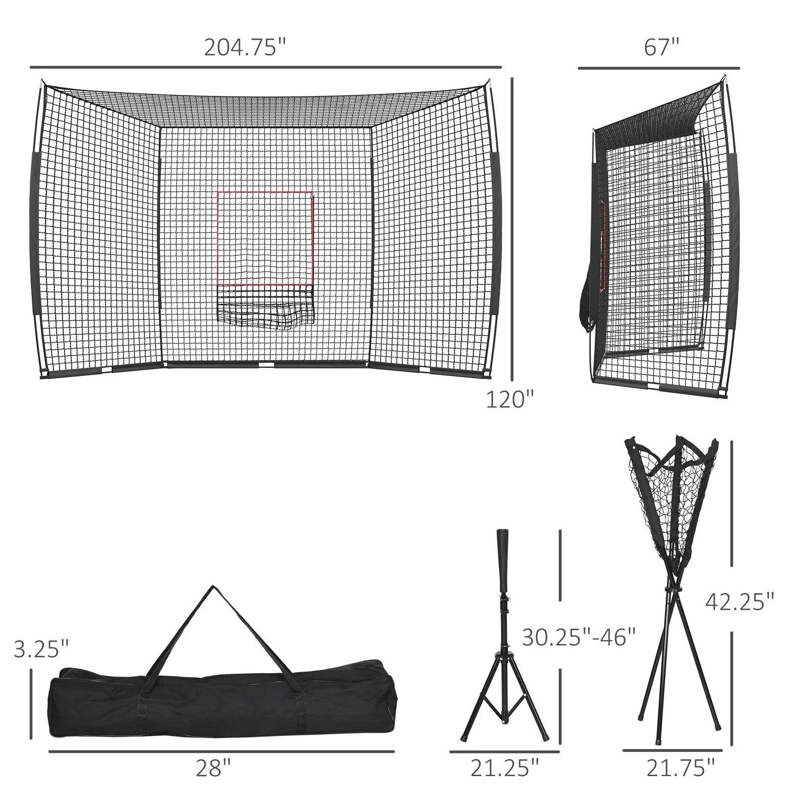 Sweet Southern Chic Softball And Baseball Net Set