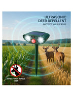 Sweet Southern Chic Ultrasonic Solar Deer Repeller – Motion Sensor Animal Deterrent for Garden & Yard