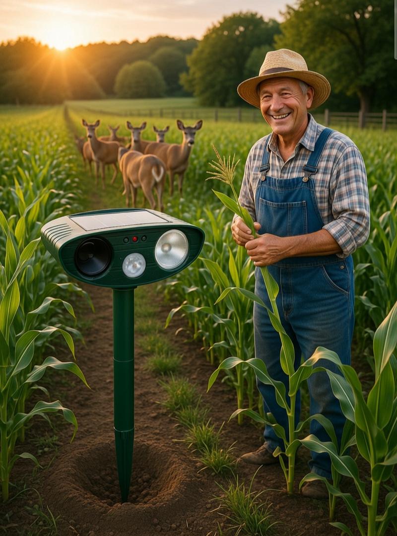 Sweet Southern Chic Ultrasonic Solar Deer Repeller – Motion Sensor Animal Deterrent for Garden & Yard