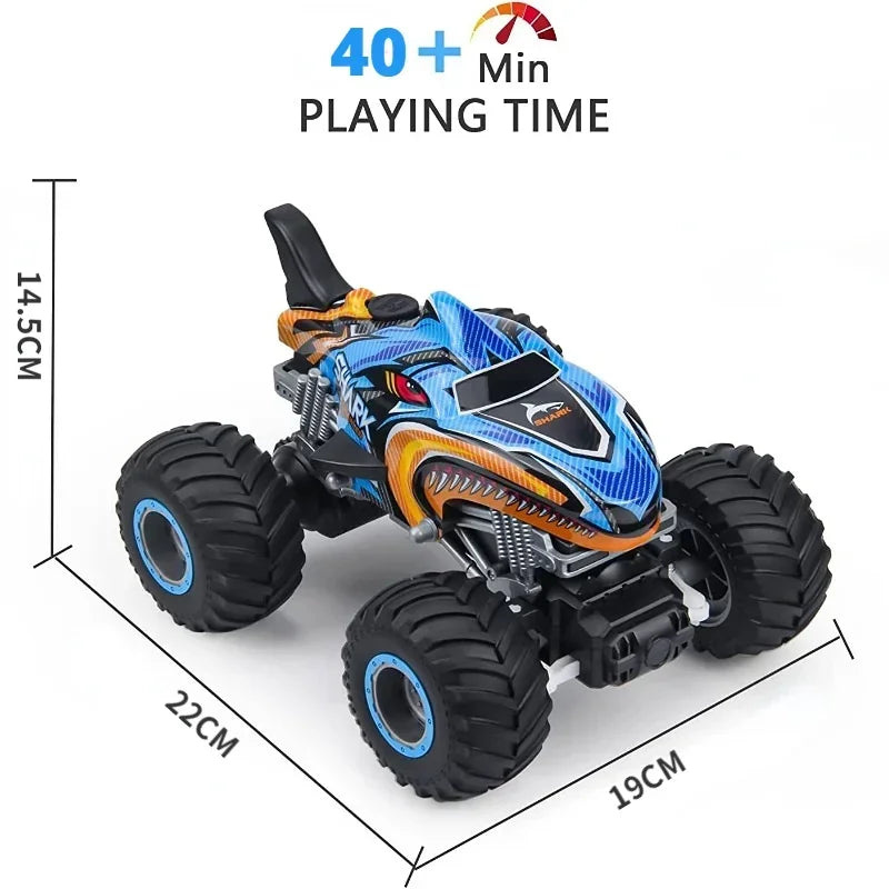 Southern Chic RC 4x4 Off-Road Monster Truck – Remote Control Rock Crawler Drift Car (Shark Digger Design)